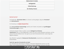 Tablet Screenshot of feriendorf-hahnenkamm.at